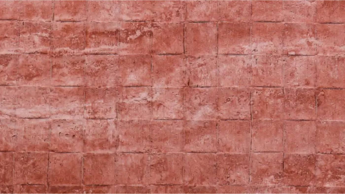 Гибкая керамика, Мозайка Травертин / Travertine Mosaic, Anna red, 3D цвет