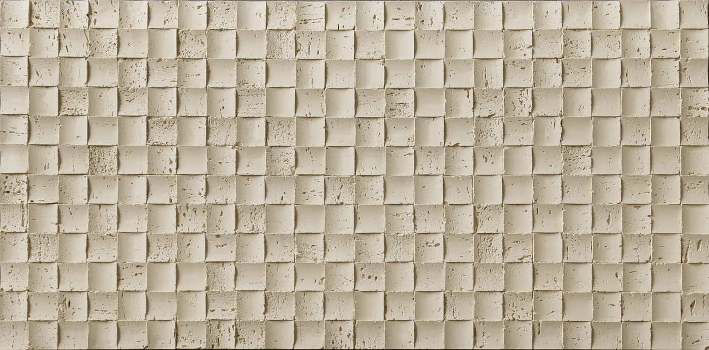 Гибкая керамика, Мозайка Травертин / Travertine Mosaic, Beige 215, сплошной цвет