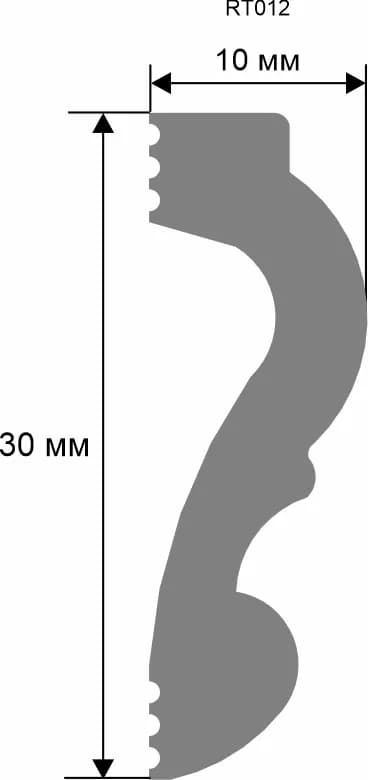 Молдинг. 2000×30×10 мм RT012, миниатюра 2