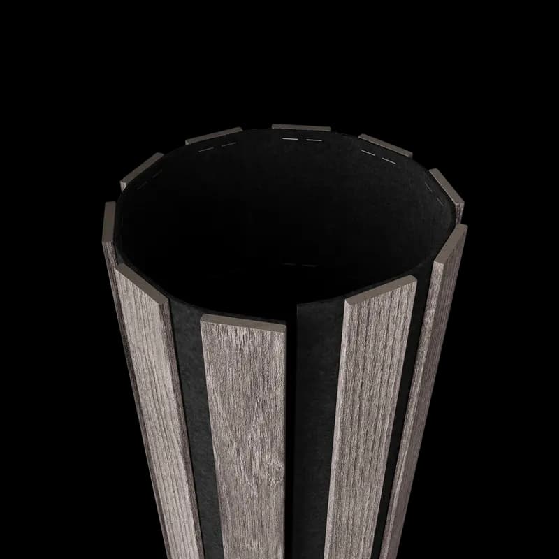 Акустическая  панель FLEX Ясень Дымчатый 2750×600 мм рейка 40х6 мм, миниатюра 2