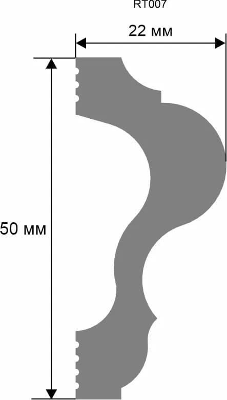 Молдинг. 2000×50×22 мм RT007, миниатюра 2