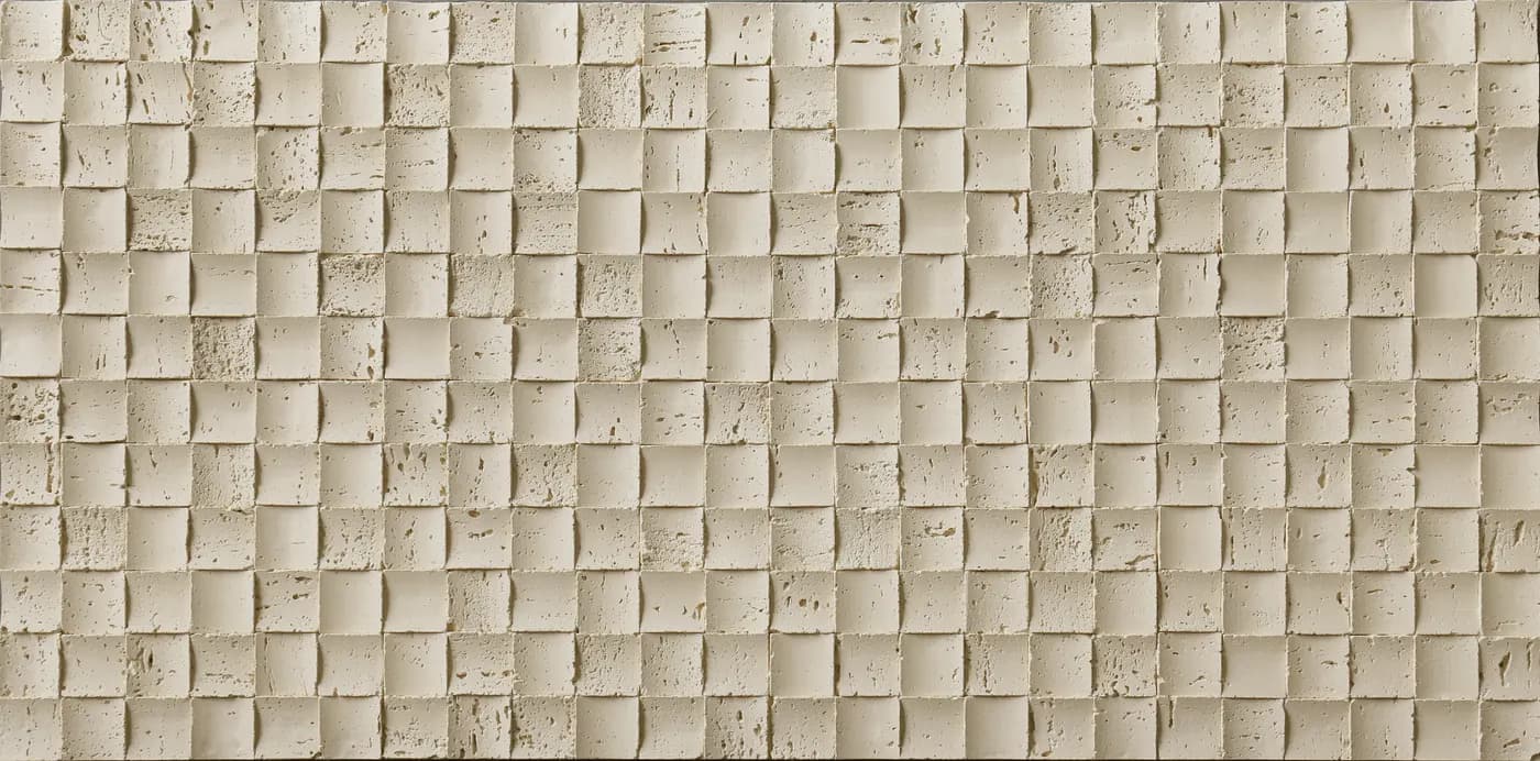 Гибкая керамика, Мозайка Травертин / Travertine Mosaic, Beige 215, сплошной цвет, фото 1