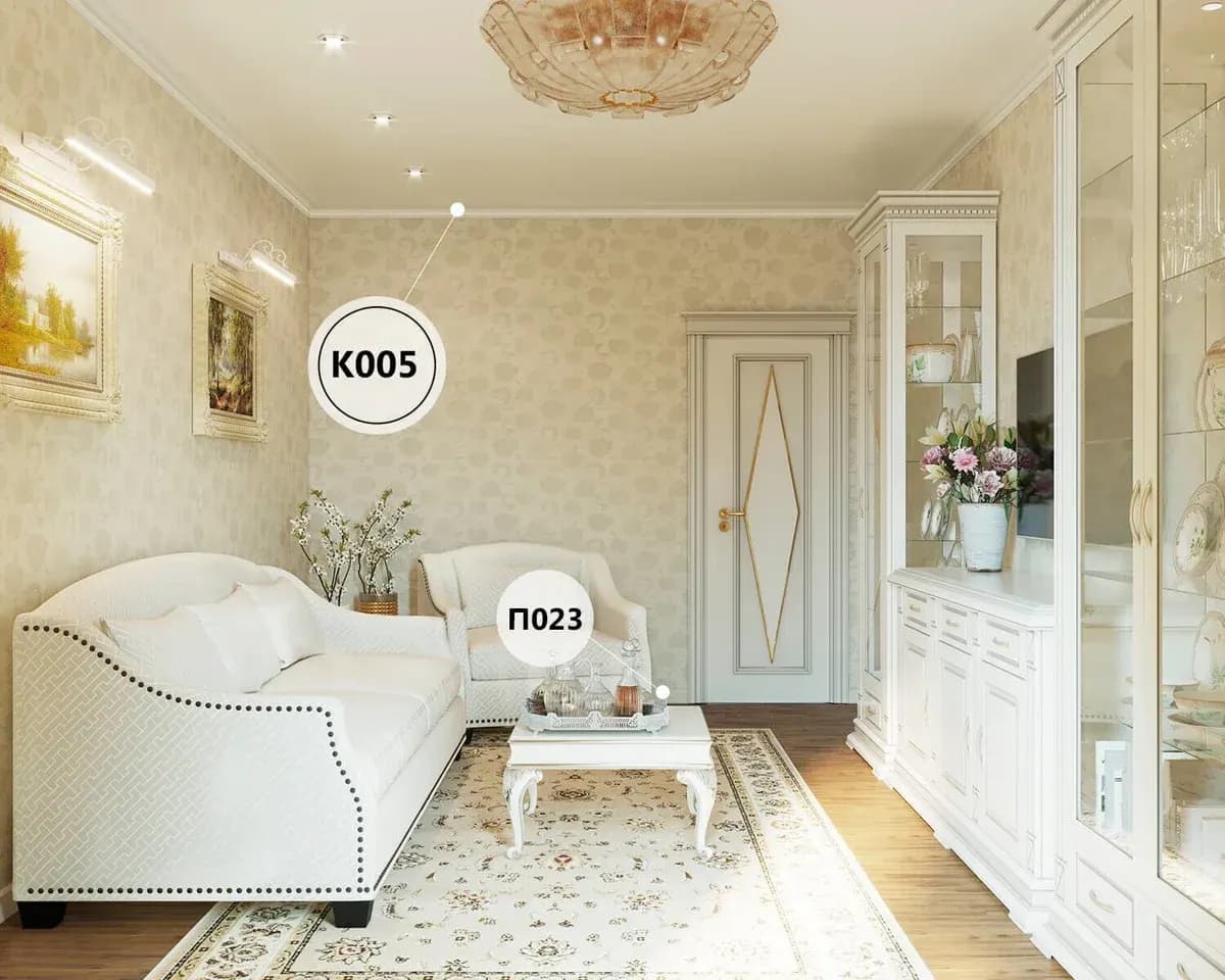 Карниз KX005, 69х71, 2000мм, Экополимер/8, миниатюра 4