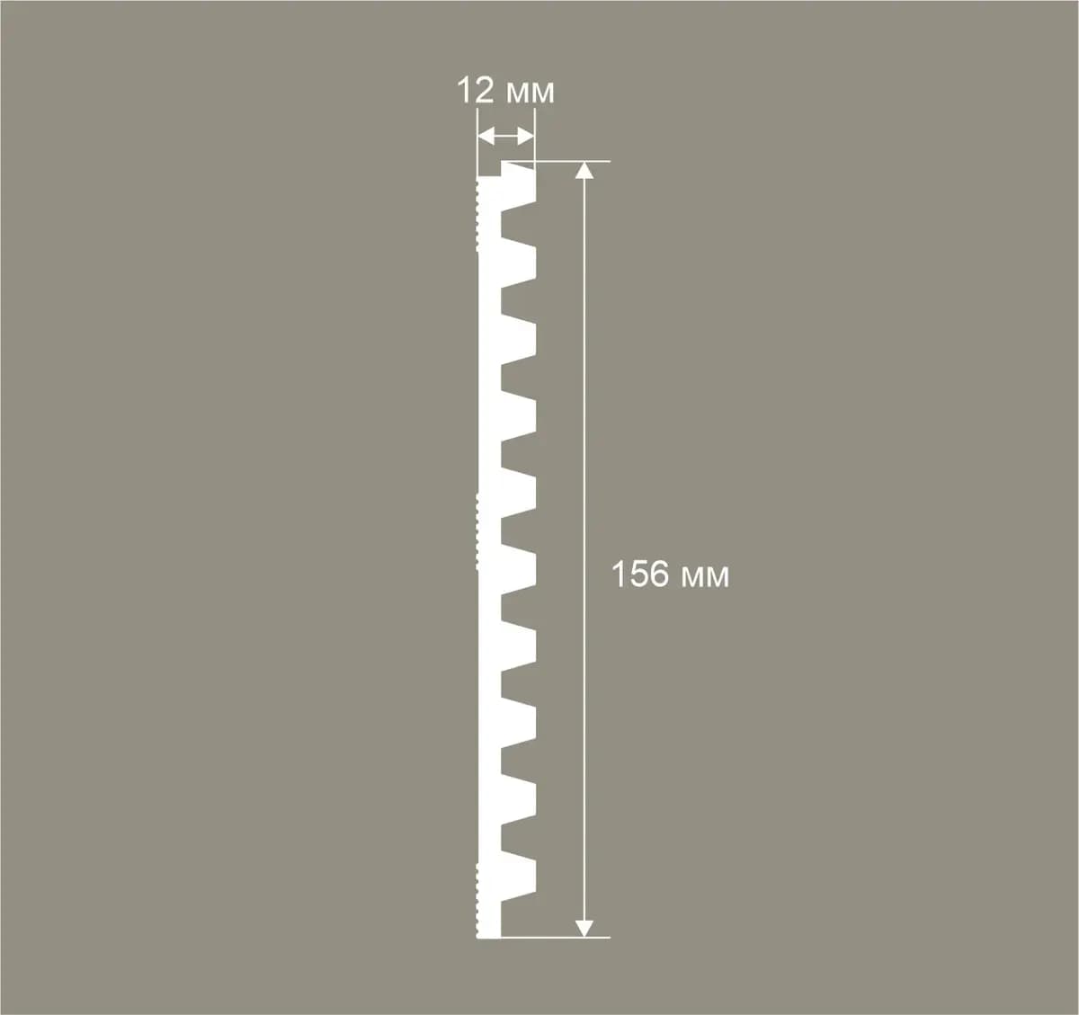 Панель RP022, 156х12, 2800мм, Экополимер/12, миниатюра 3