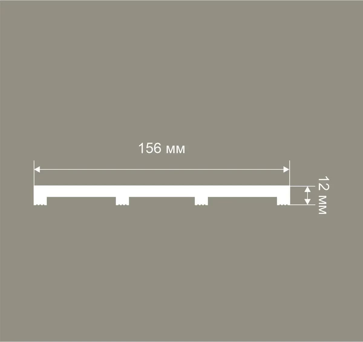 Панель RP007, 156х12, 2800мм, Экополимер/10, миниатюра 3