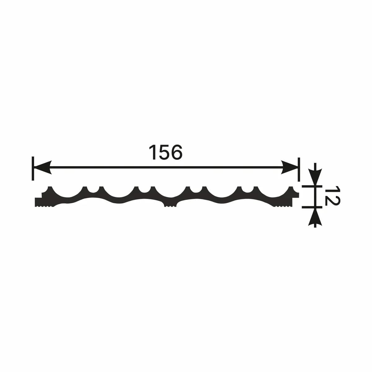 Панель RP003, 156х12, 2800мм, Экополимер/11, миниатюра 3