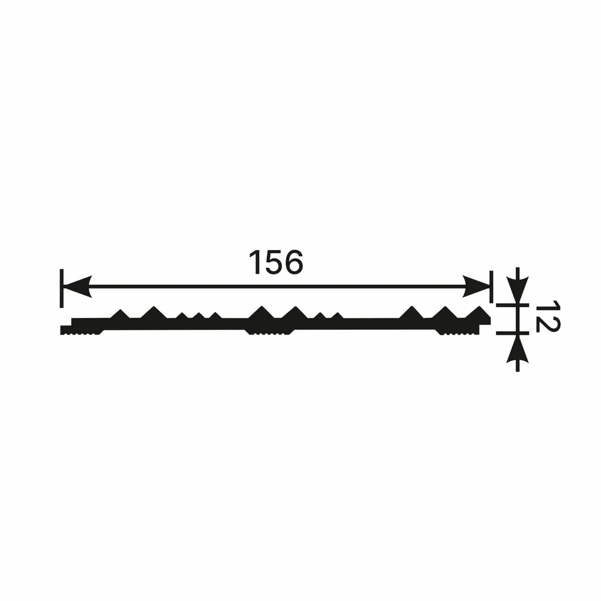 Панель RP005, 156х12, 2800мм, Экополимер/12, миниатюра 3