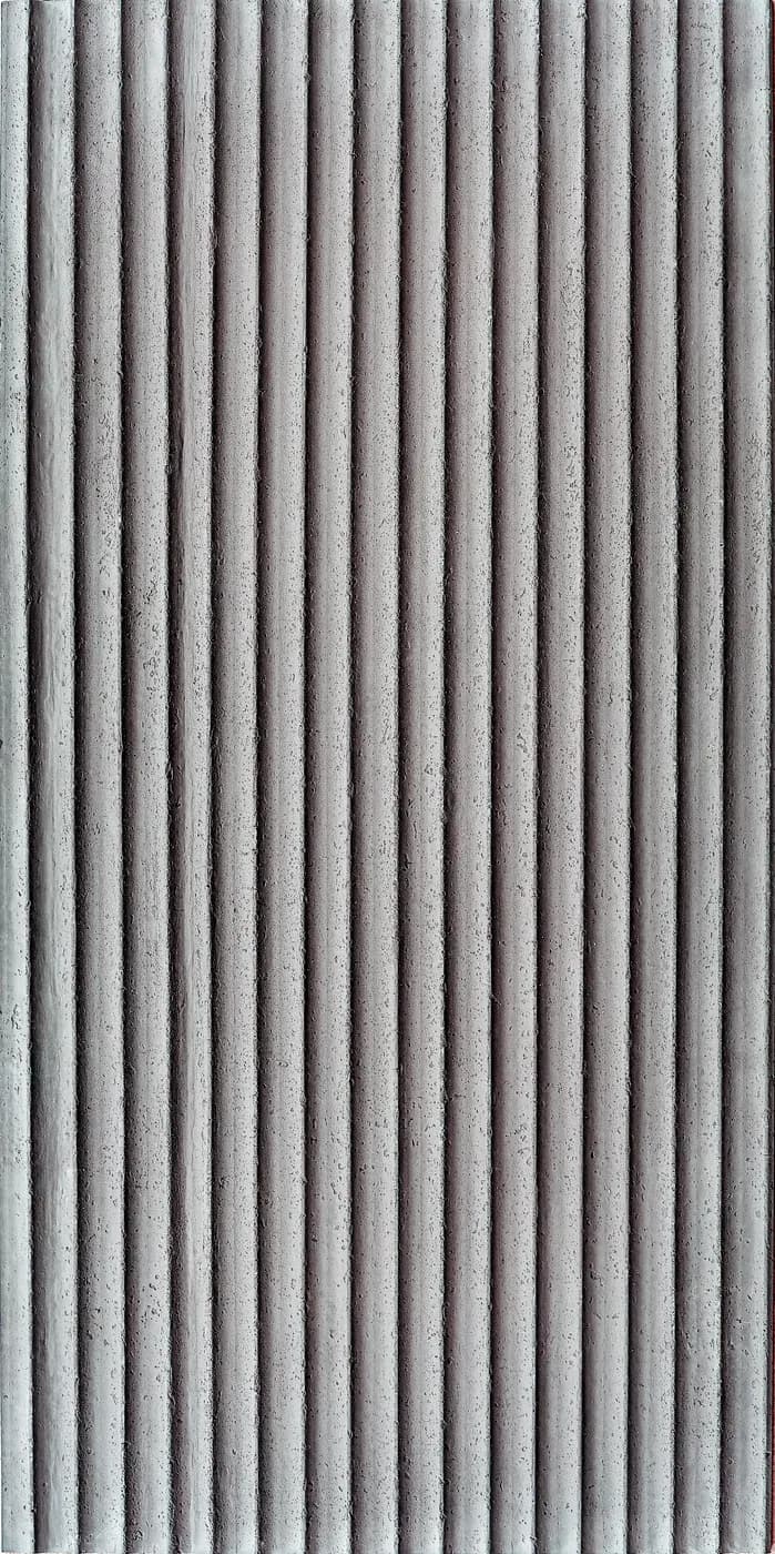 Гибкая керамика, Вогнутый рифленый камень / Ripple Board, Medium Grey 107, сплошной цвет, фото 1