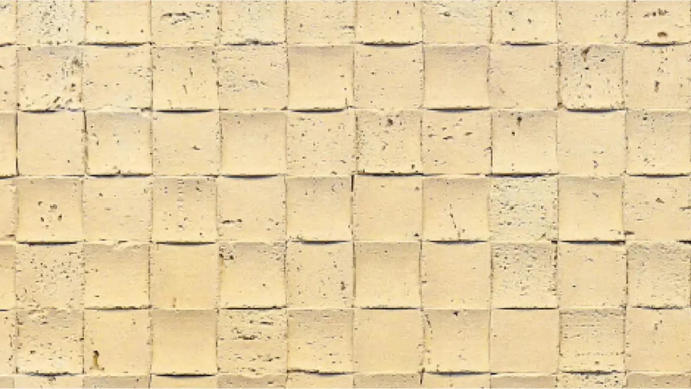 Гибкая керамика, Мозайка Травертин / Travertine Mosaic, Cloud fog yellow, 3D цвет, фото 1