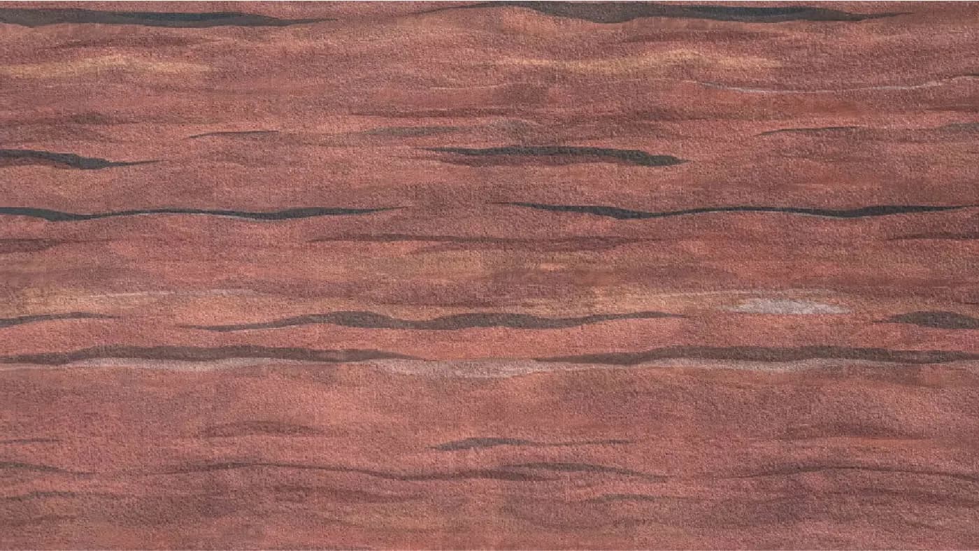 Гибкая керамика, Грунтовый камень / Rammed Earth Board, Rosy Clouds-01, 3D цвет, 600×1200 мм, фото 1